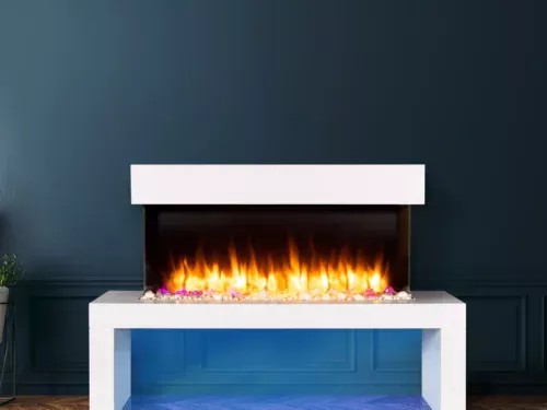 Refurbished Wykeham Electric Fire In White