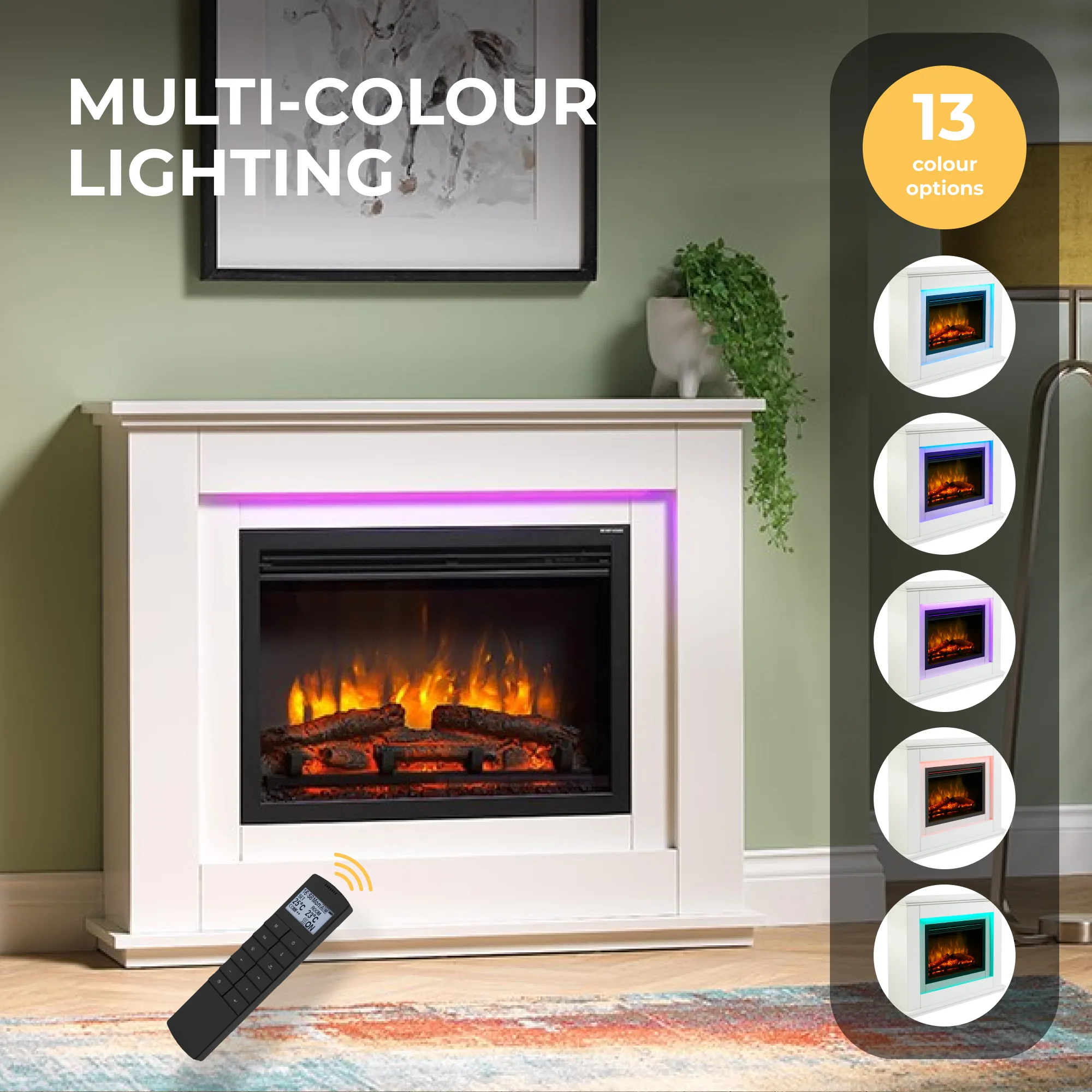 Castleton Electric Fireplace Suite - Endeavour Fires