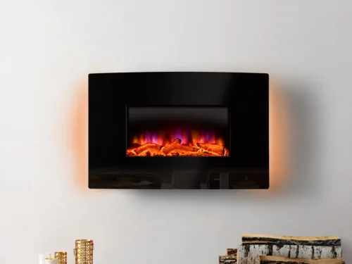 Refurbished Egton Electric Fire Black