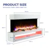 Fenwick wall Mounted electric fire dimension
