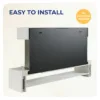 Fenwick wall mounted electric fire rear panel showing easy installation with no electrician required.