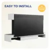 Runswick wall mounted electric fire rear panel showing easy installation with no electrician required.