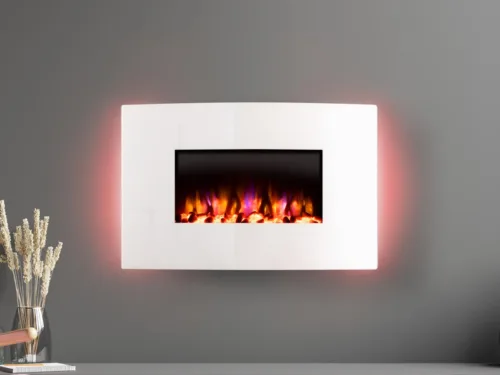 Refurbished Egton White Electric Fire