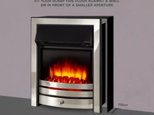 Electric Fire Black Spacer Trim - 110mm