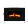 Egton Black Wall Mounted Electric Fire