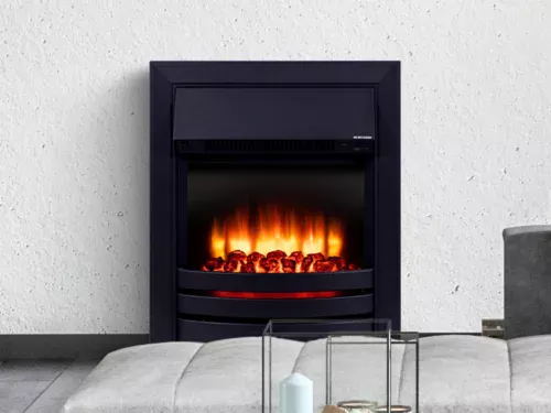 Refurbished Roxby Electric Fire Black