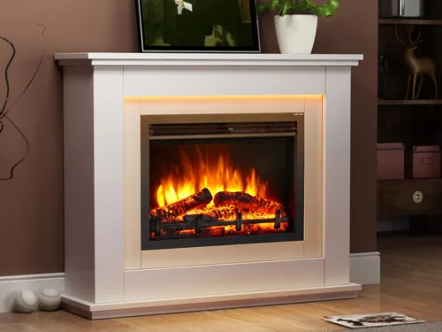 Castleton electric fire and surround