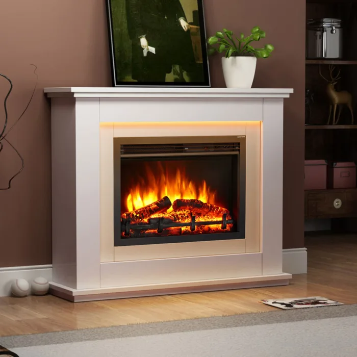 Castleton electric fire and surround