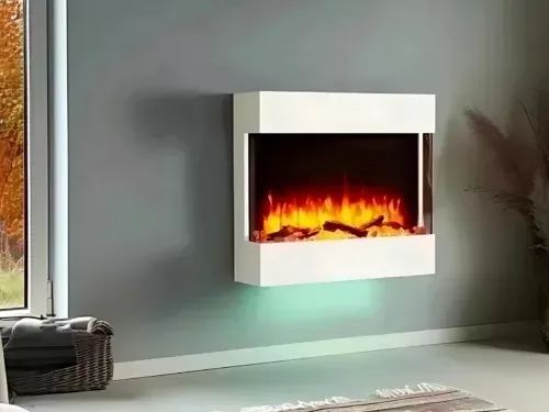 Haxby white Wall mounted electric fire