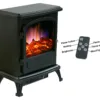 black electric stove