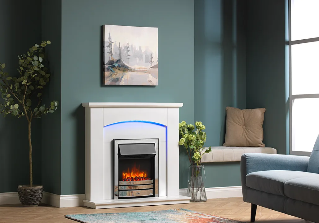 Chrome Electric Fireplaces