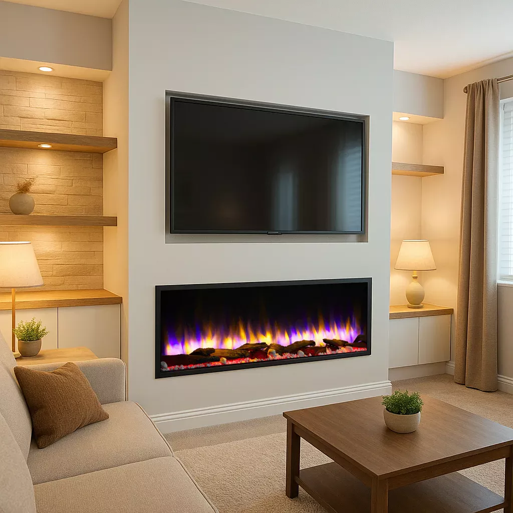 New Hawnby Slim Frame Inset Electric Fire