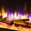 Deluxe realistic log set for electric fireplaces by Endeavour Fires, premium decorative finish.