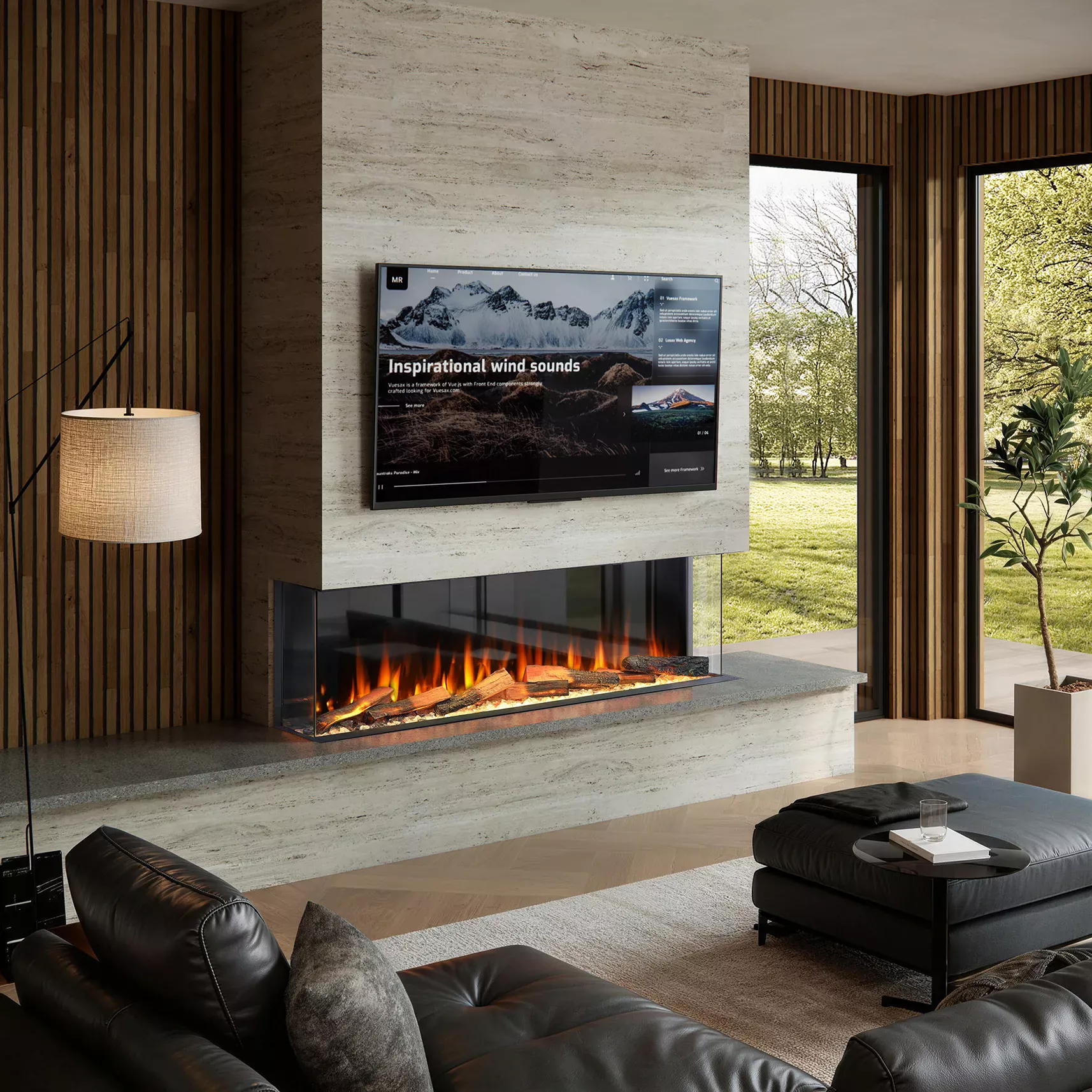 Media Wall Electric Fires